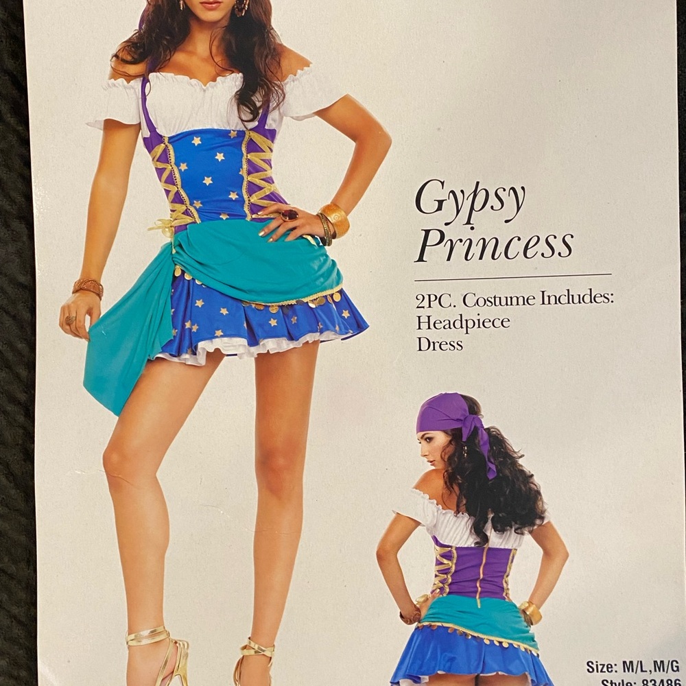 Sexy Gypsy Princess Halloween Costume